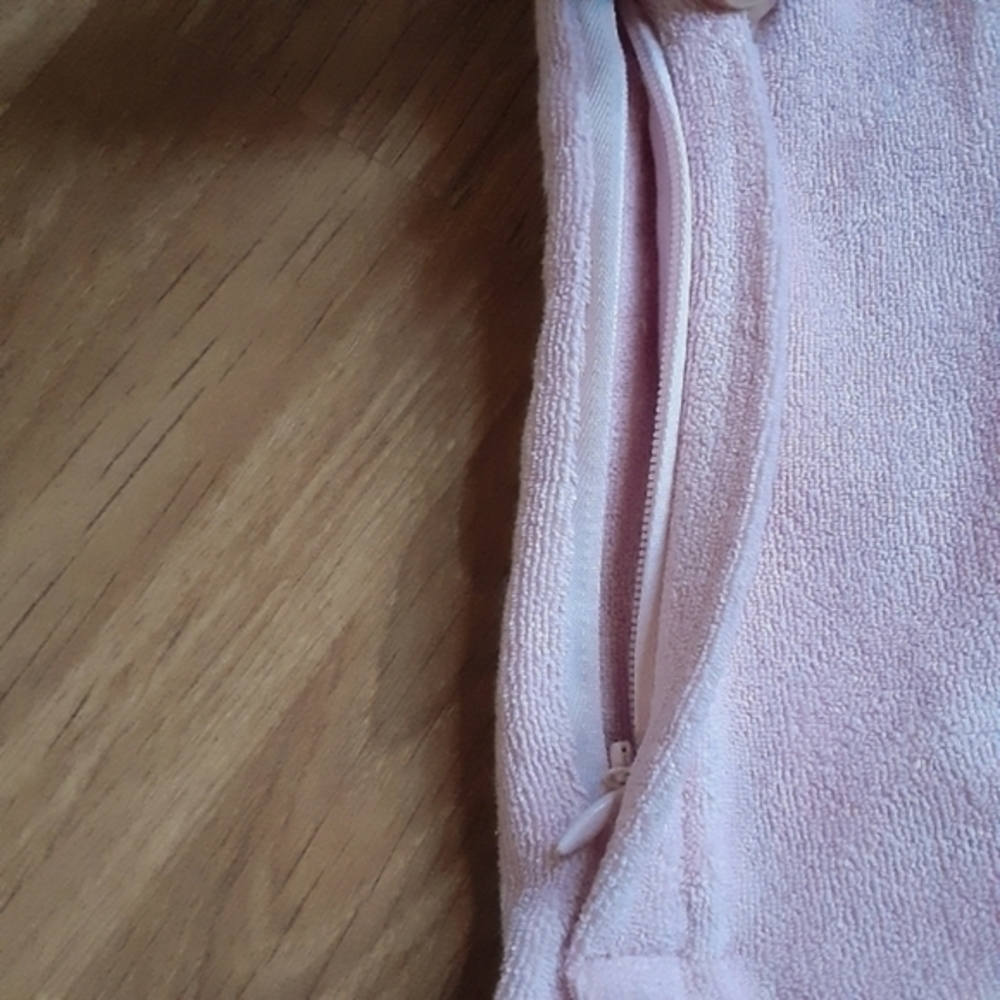 NWT Frank‎ and Oak Plush terry organic cotton retro shorts,light pink,S - Picture 11 of 16
